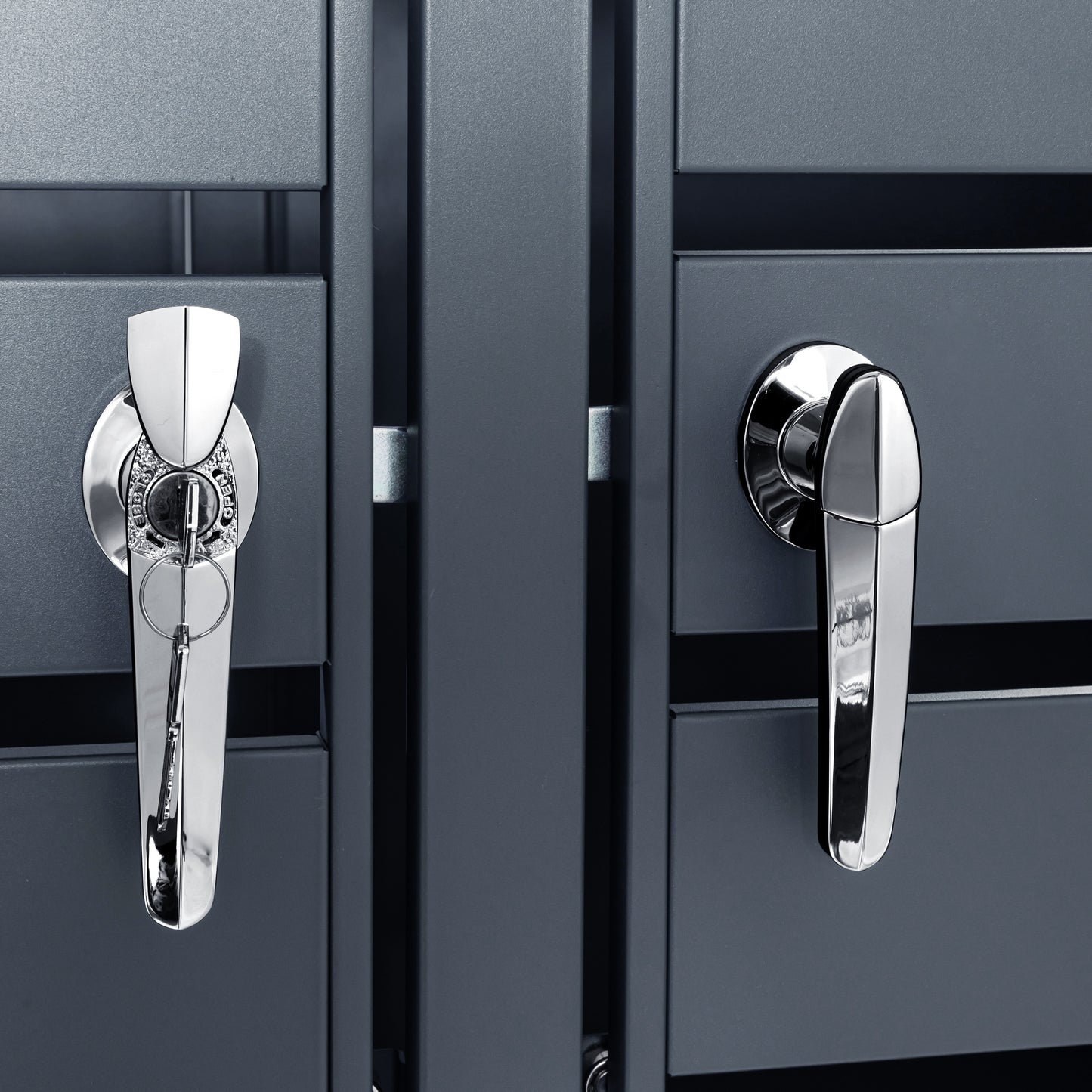 Mülltonnenboxen für 120l oder 240l als Set, anthrazit aus Metall, mit Pflanzwanne