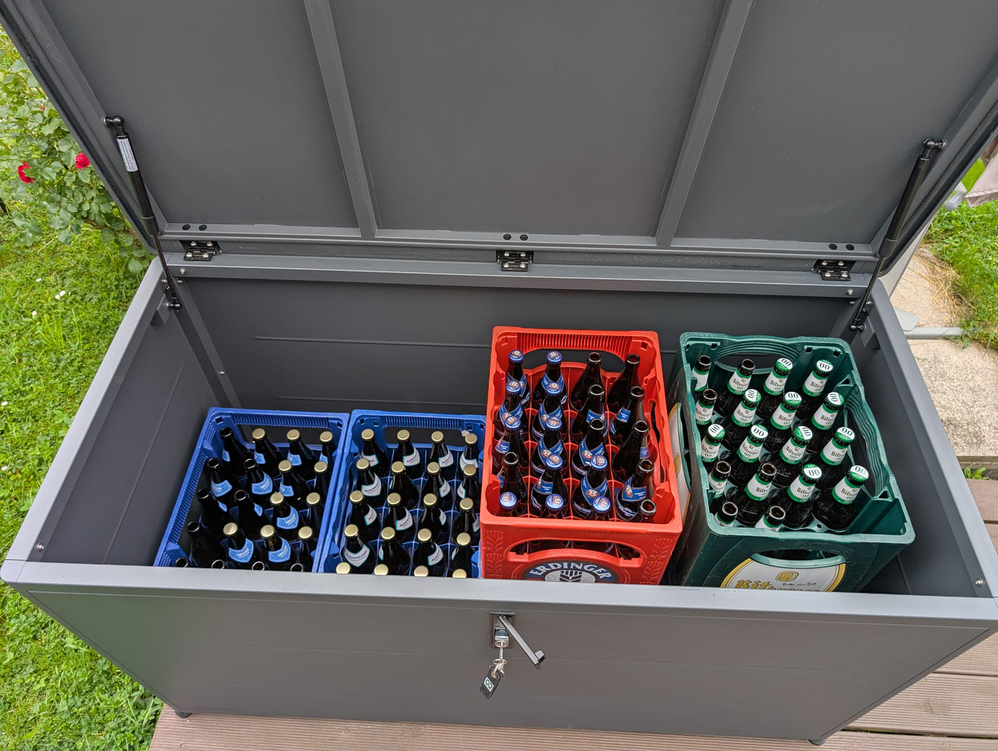 Paketbox Metall anthrazit