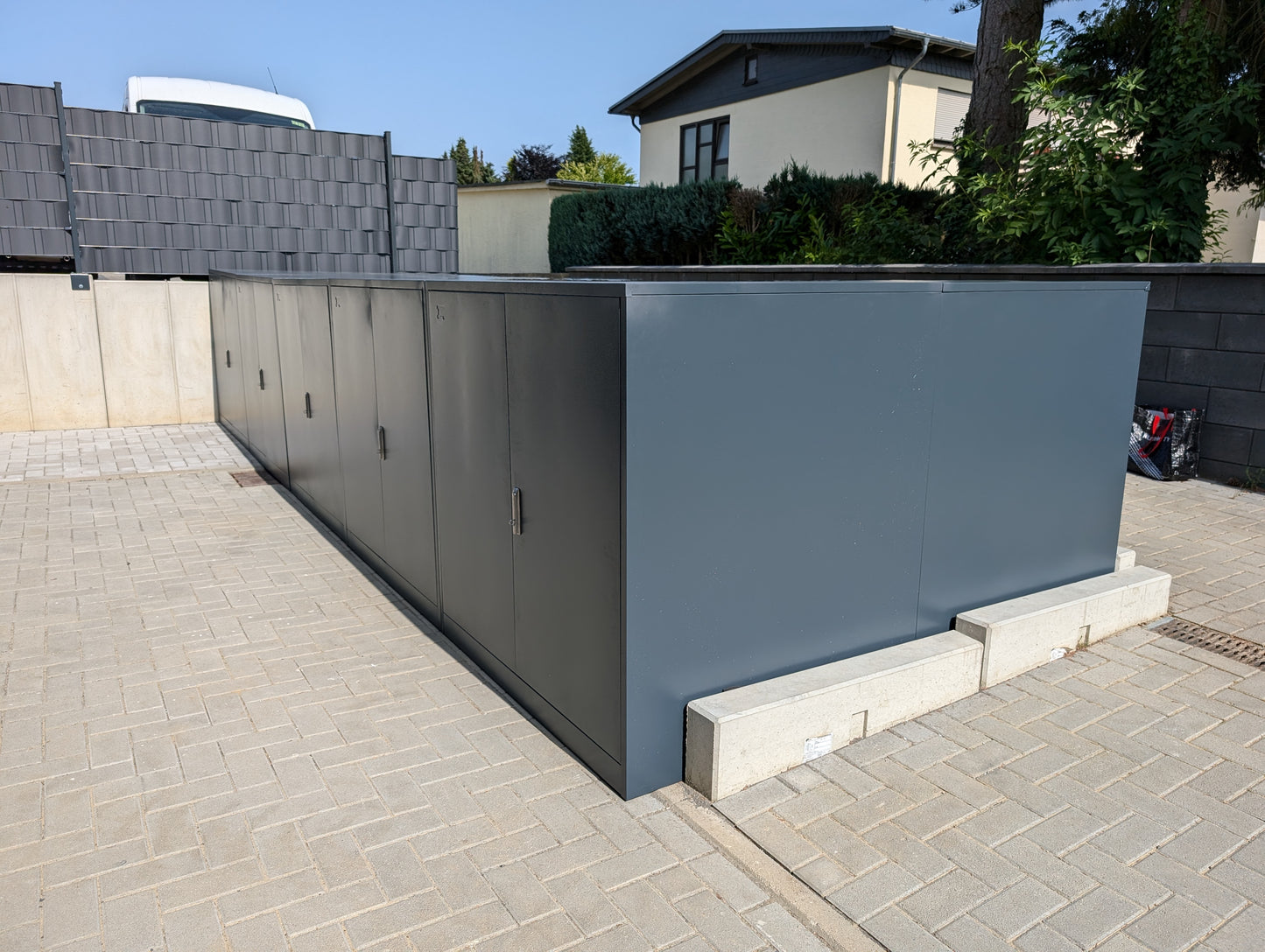 E-Bike Fahrradgarage Container anthrazit
