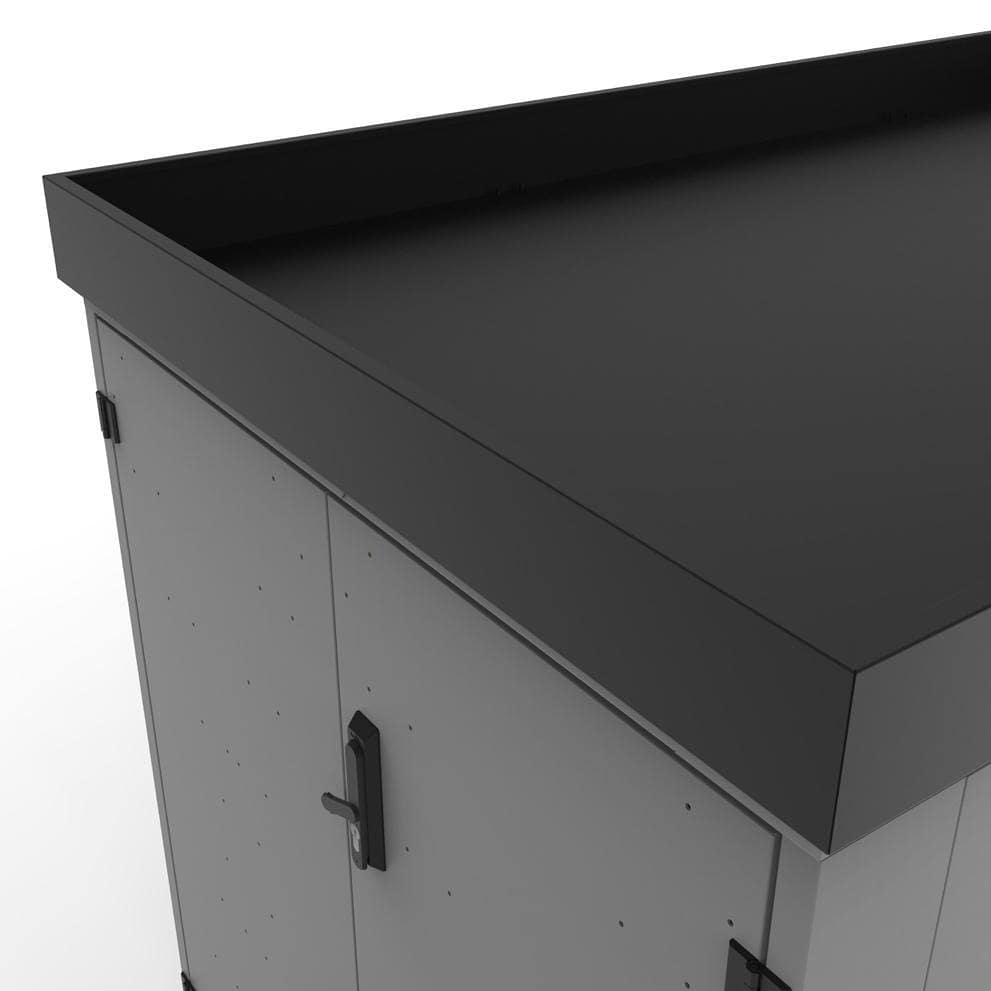Fahrradgarage Pflanzwanne Metall in RAL 7016 anthrazit