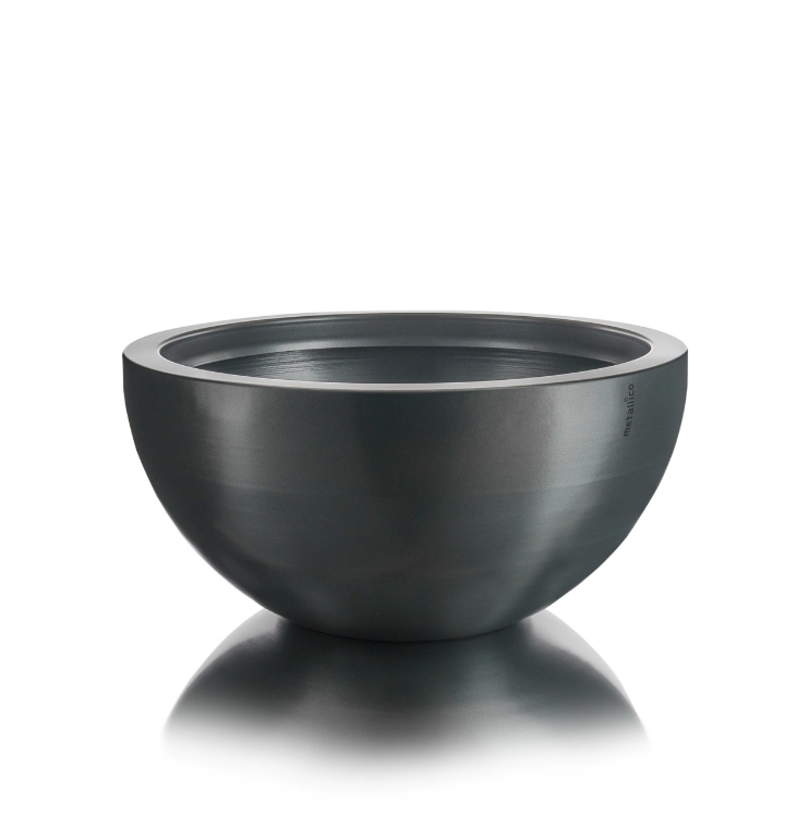 Pfanzkübel "Metallico Olivia" Rund Aluminium