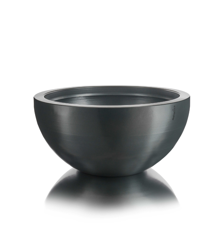 Pfanzkübel "Metallico Olivia" Rund Aluminium