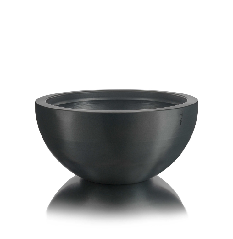 Pfanzkübel "Metallico Olivia" Rund Aluminium