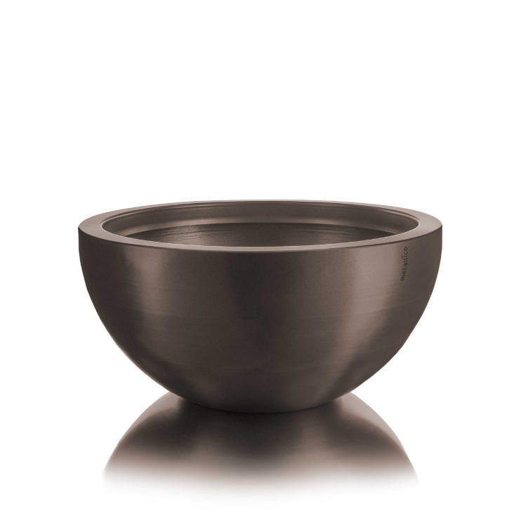 Pfanzkübel "Metallico Olivia" Rund Aluminium