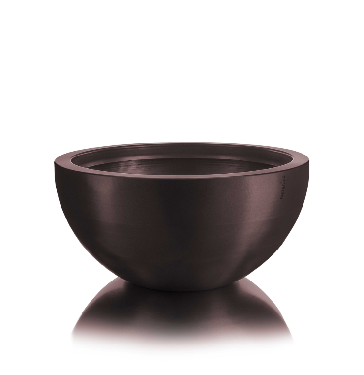 Pfanzkübel "Metallico Olivia" Rund Aluminium