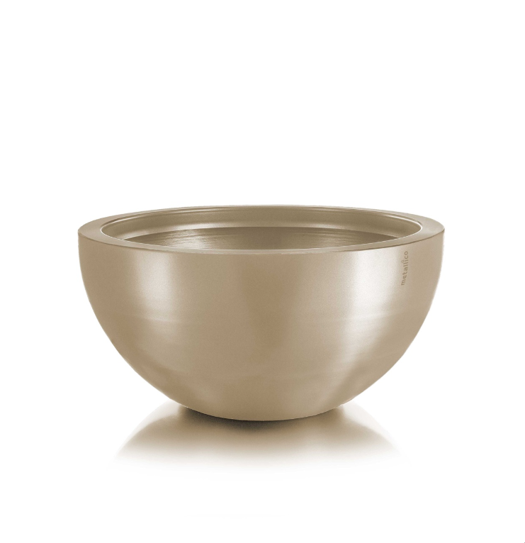 Pfanzkübel "Metallico Olivia" Rund Aluminium