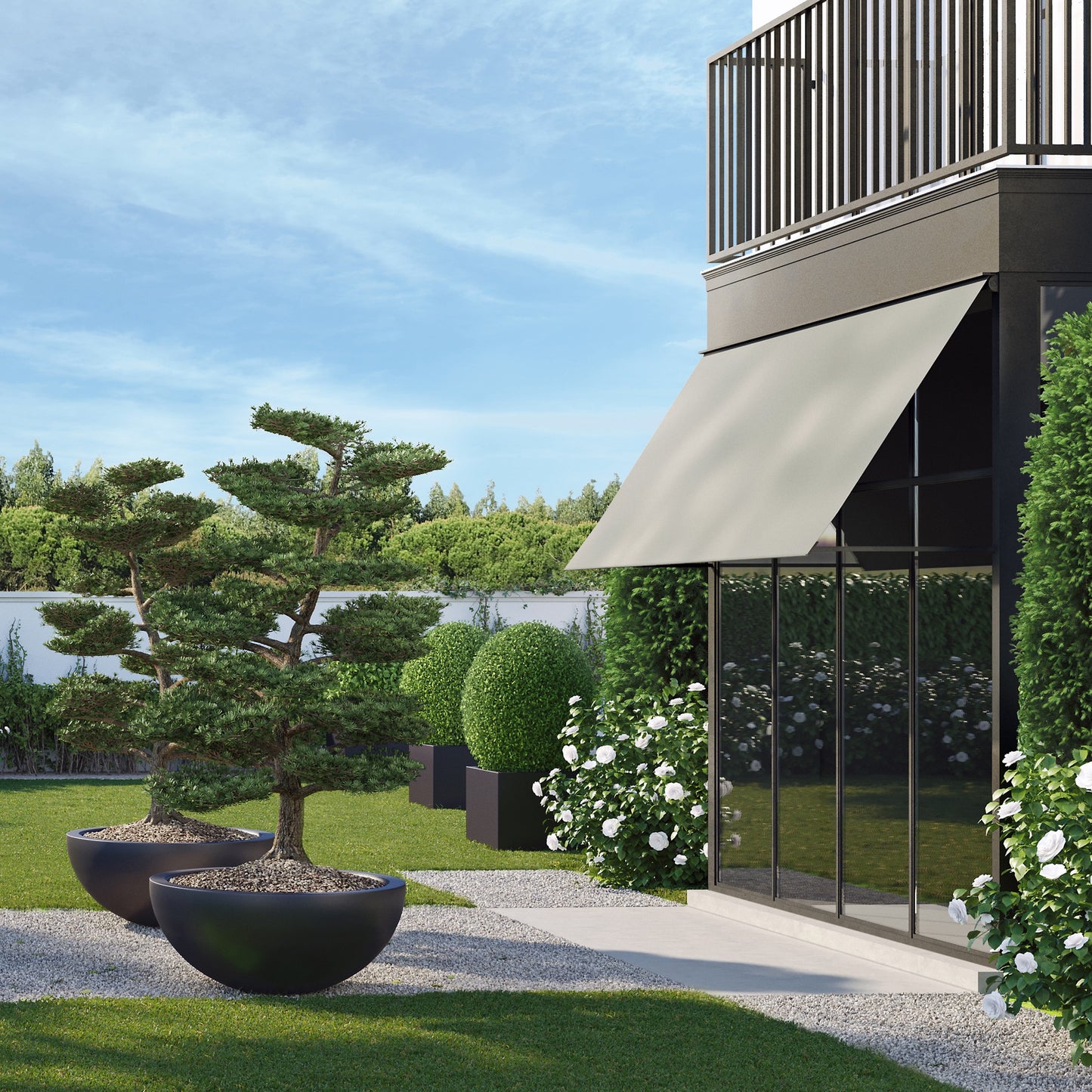 Pfanzkübel "Metallico Olivia" Rund Aluminium