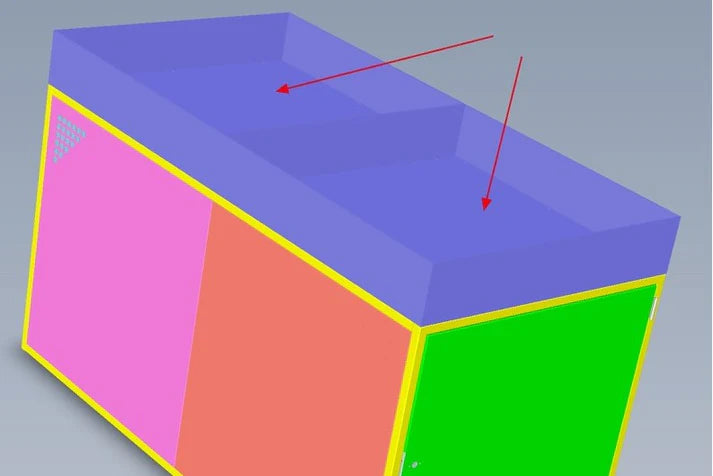 zweiteilige miteinander verschraubte Pflanzwanne für Fahrradgarage für e-bike