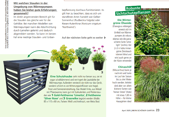 Bosch Wärmepumpe Abdeckung XL Air - handgefertigte Metallverkleidung für Außenbereich