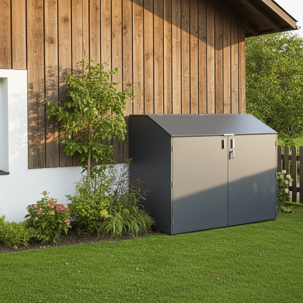 2er-Fahrradgarage-seitlich-oeffnend-aus-Metall-in-anthrazit-Family---Masse_-H-150-x-B-100-x-T-200-cm