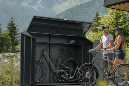 2erFahrradgarage seitlich öffnend Metall anthrazit