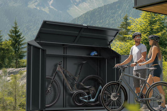 2erFahrradgarage seitlich öffnend Metall anthrazit