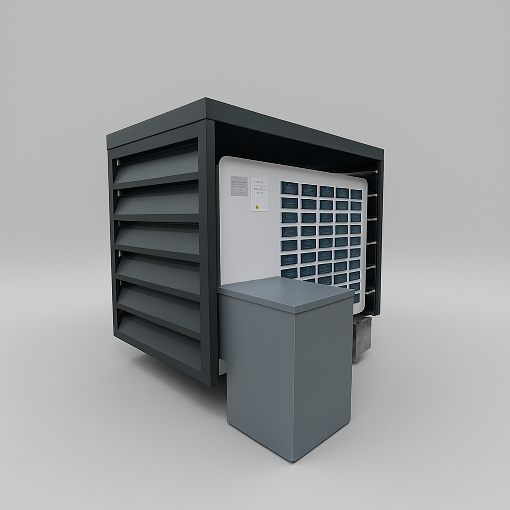 Abdeckung_Zuleitung Bodenanschluss_fuer_Bosch_Waermepumpe in silber CS_5800_CS_6800_-_8738214736