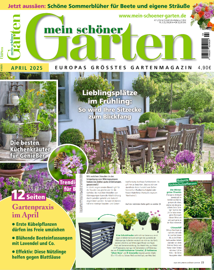 Bosch Wärmepumpen Abdeckung XL Air 90x75x130 cm - Seitenansicht mit Pflanzwanne im Magazin