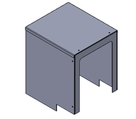LG Therma V Wärmepumpe mit Bodenhauben-Abdeckung: frostfreier Anschlussbereich unter der Abdeckung, gefrorener Boden im ungeschützten Bereich
