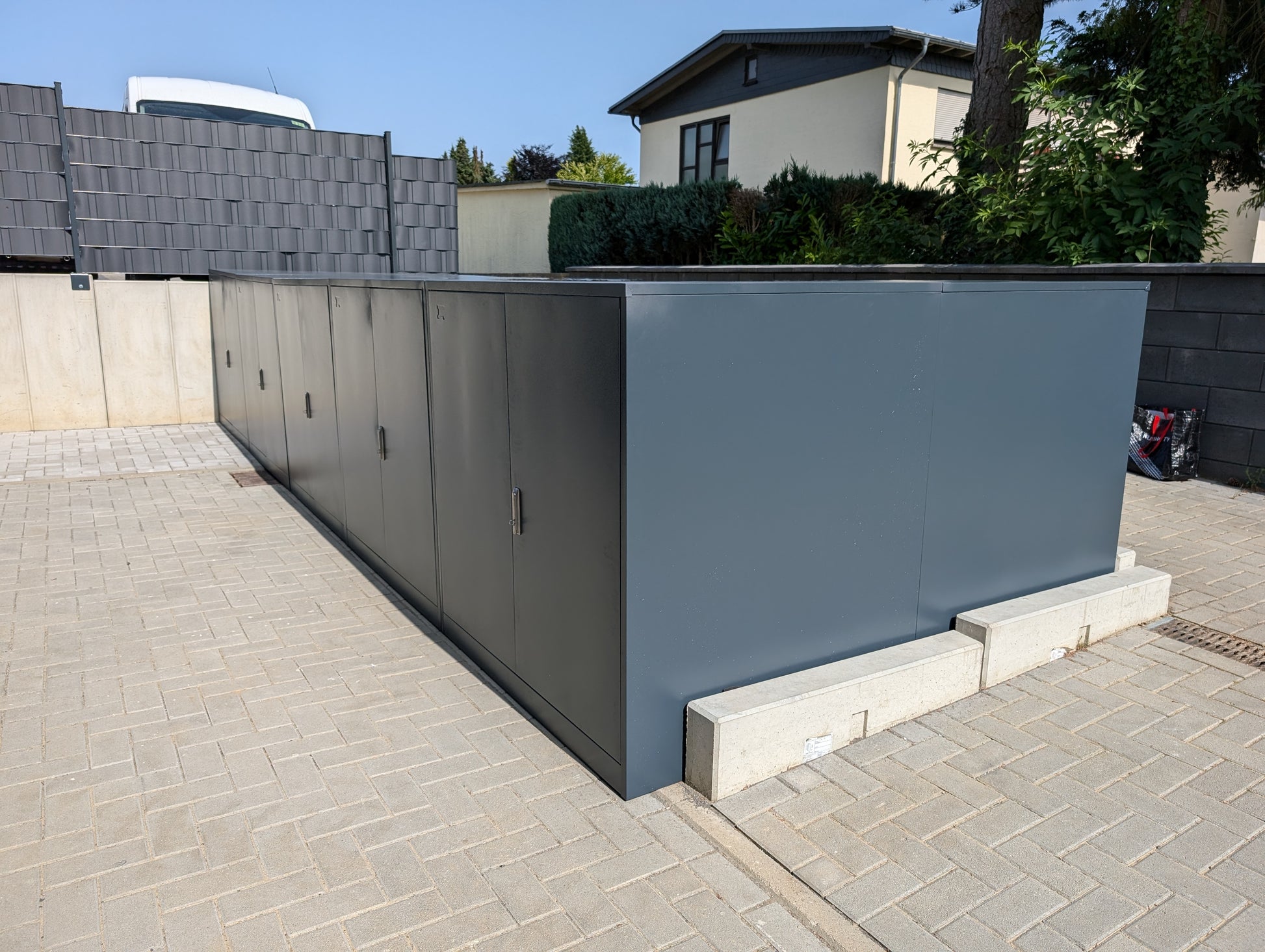 E-Bike Fahrradgarage Container anthrazit