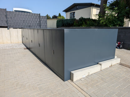 E-Bike Fahrradgarage Container anthrazit