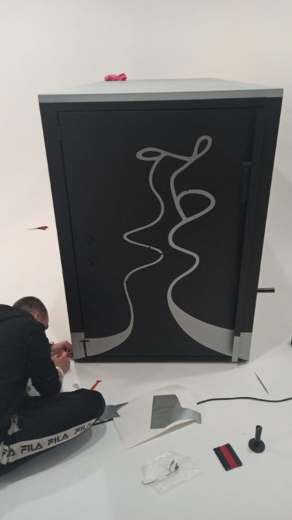 Fahrradgarage Art-Box No.2 in "modern Gulf Design"