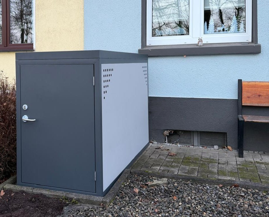 E-Bike Fahrradgarage mit Pflanzwanne