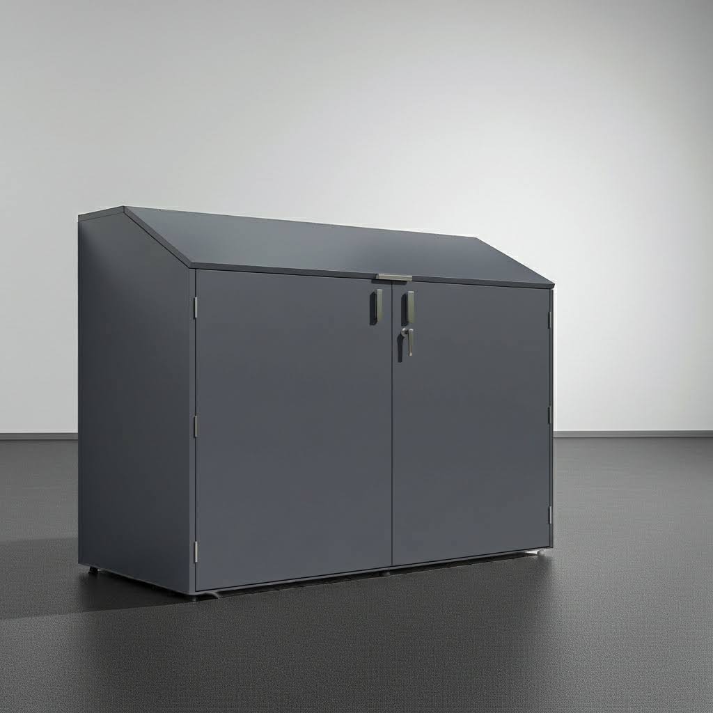 2erFahrradgarage seitlich öffnend Metall anthrazit