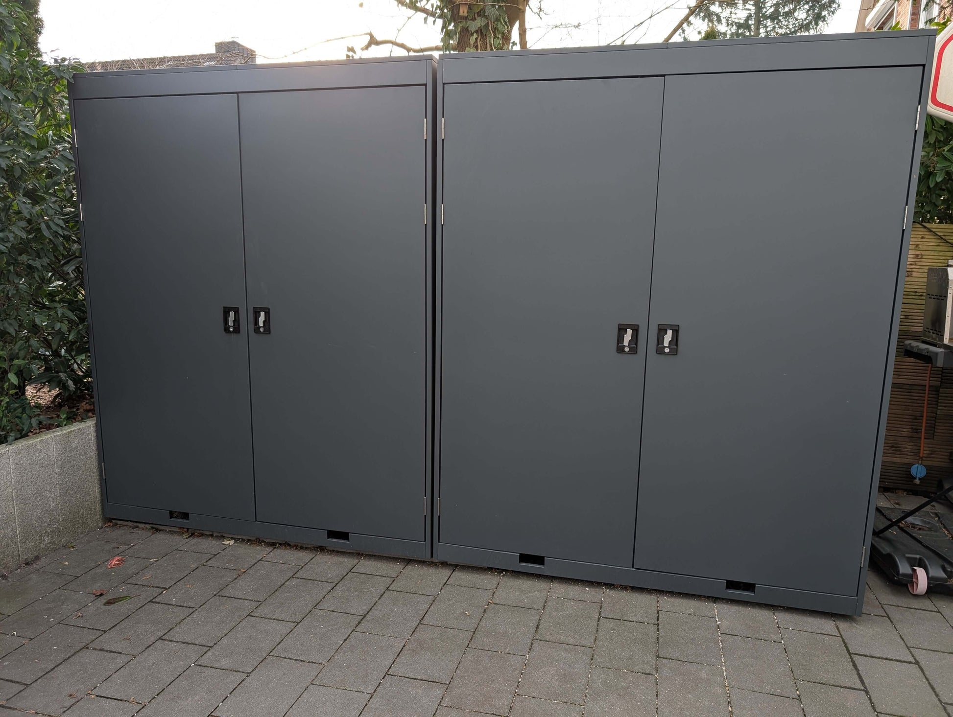 fahrradständer für schuppen Fahrradschuppen "Stand-Up" / Gartenschuppen / Fahrradgarage – Metallwaren Deutschland