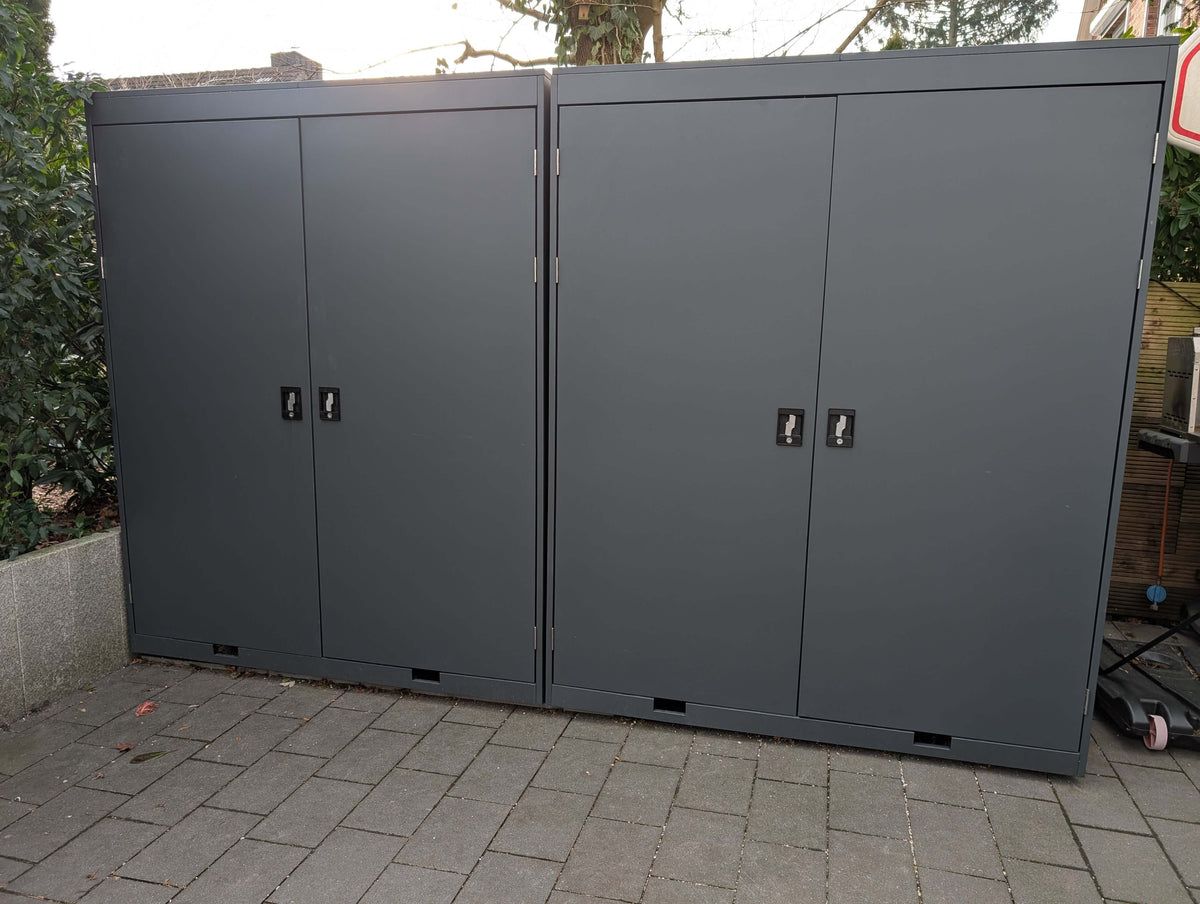 Fahrradschuppen Stand-Up - Maße: H 192 x B 157 x T 126 cm