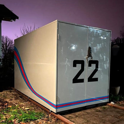 3er Fahrradgarage Statement - Maße: H 126 x B 113 x T 204 cm