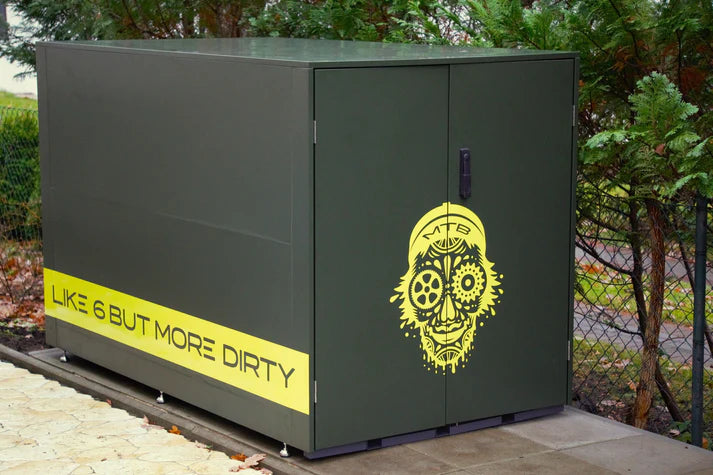 Fahrradgarage Statmement als limitierte ArtBox mit Bike Rowdy Skull Design
