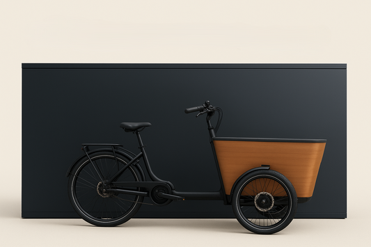 Fahrradgarage fuer Lastenrad oder Cargobikes mit 250cm Länge aus Metall