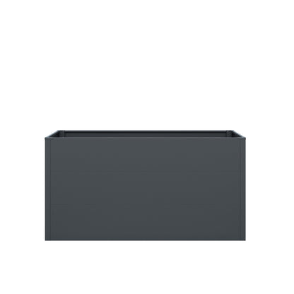 Hochbeet Metall anthrazit XL - hochwertiges Gartenbeet mit Drainage