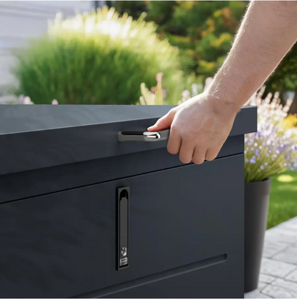 abschliessbare Kissenbox aus Metall 