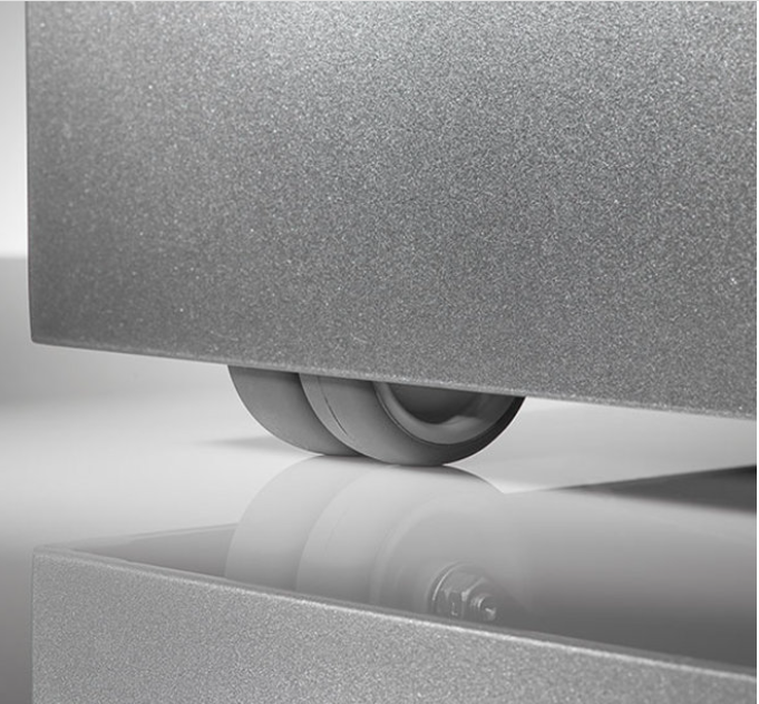 Raumteiler ''Metallico Carlo High Box'' Rechteckig Chromstahl - 70x35x80cm - F1076