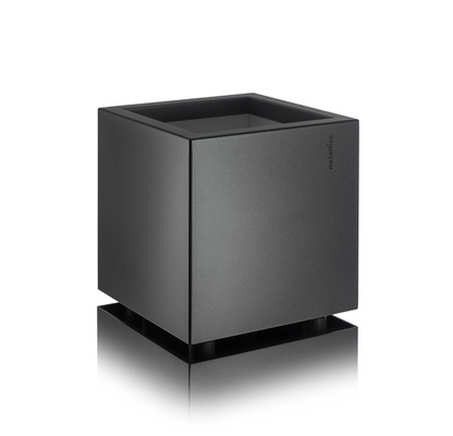 Pflanzkübel ''Metallico Enzo Cube'' Quadratisch Chromstahl