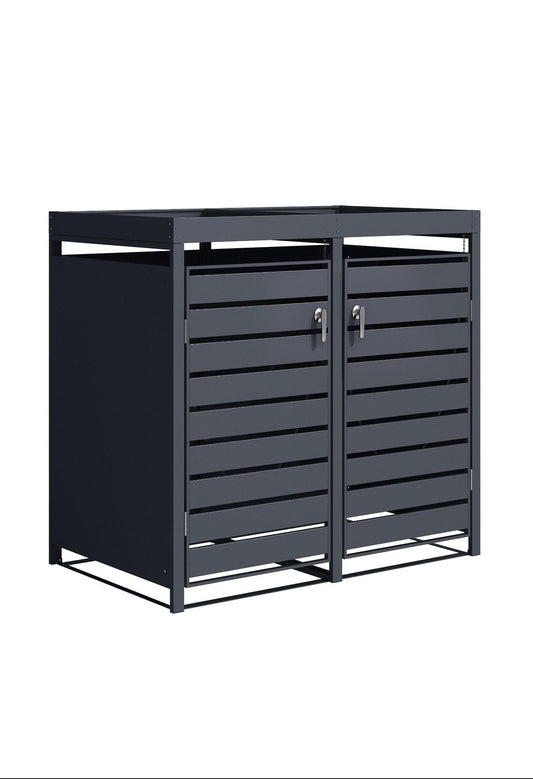 Muelltonnenbox_Pflanzwanne_Griffe_chrom_anthrazit_abschliessbar