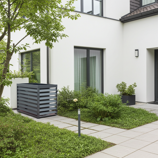 Waermepumen Abdeckung Air für Bosch Waermepumpen aus Metall in anthrazit