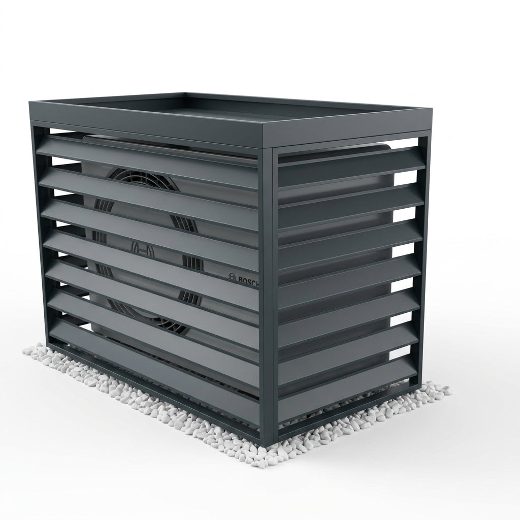 Waermepumpen_Abdeckung_XL_Air_fuer Bosch Compress von_Metallwaren Deutschland